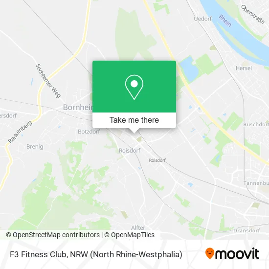 F3 Fitness Club map