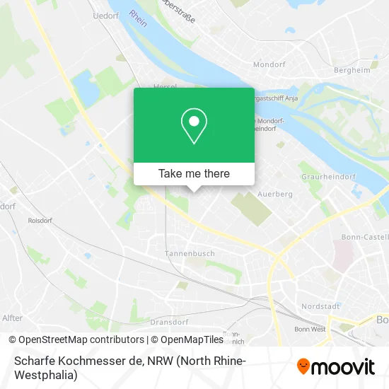 Scharfe Kochmesser de map