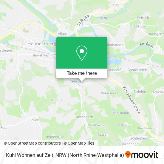 Карта Kuhl Wohnen auf Zeit