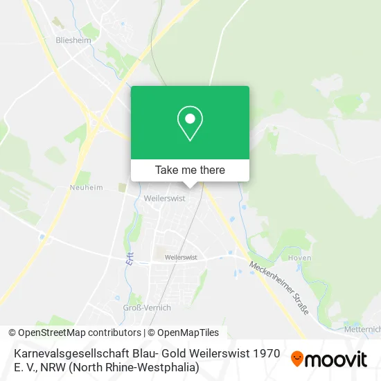 Karnevalsgesellschaft Blau- Gold Weilerswist 1970 E. V. map