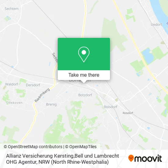Карта Allianz Versicherung Kersting,Bell und Lambrecht OHG Agentur