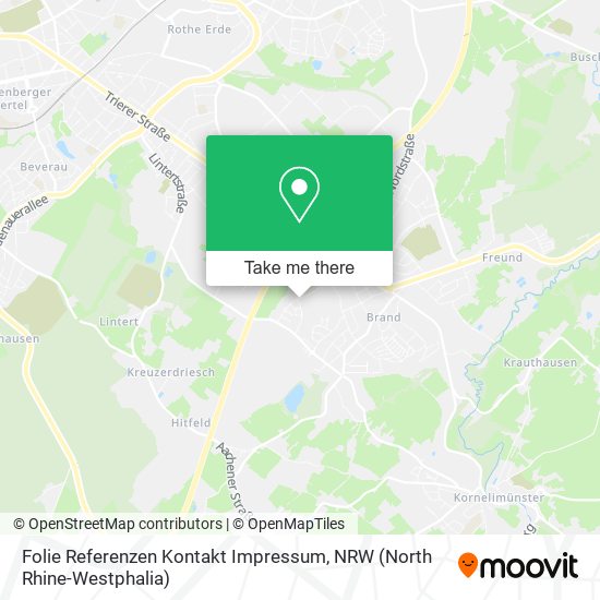 Folie Referenzen Kontakt Impressum map