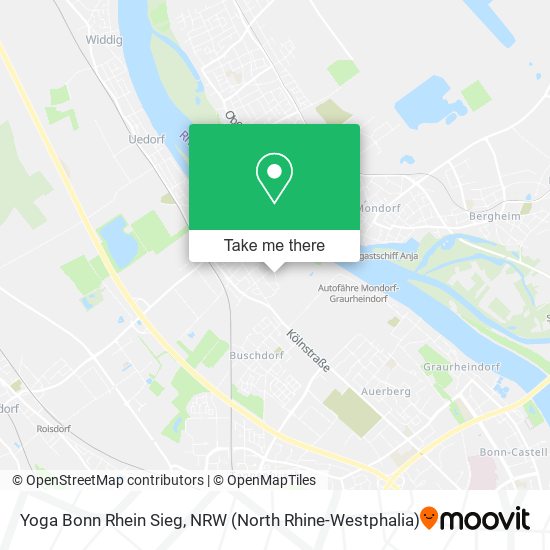 Yoga Bonn Rhein Sieg map