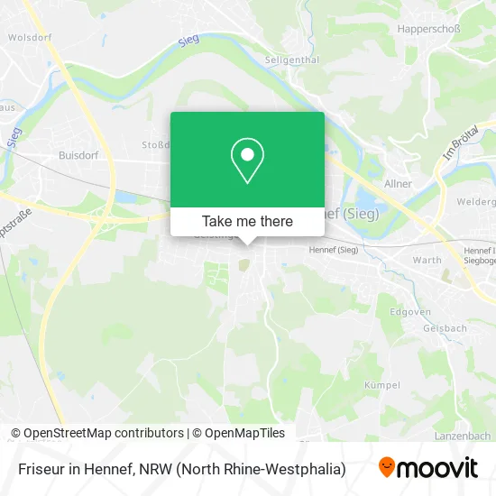 Карта Friseur in Hennef