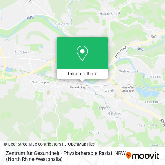 Карта Zentrum für Gesundheit - Physiotherapie Razlaf