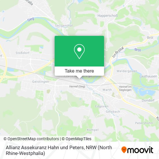 Allianz Assekuranz Hahn und Peters map