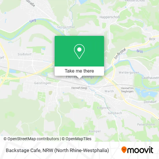 Карта Backstage Cafe