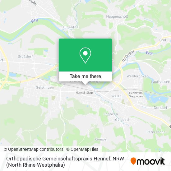 Orthopädische Gemeinschaftspraxis Hennef map