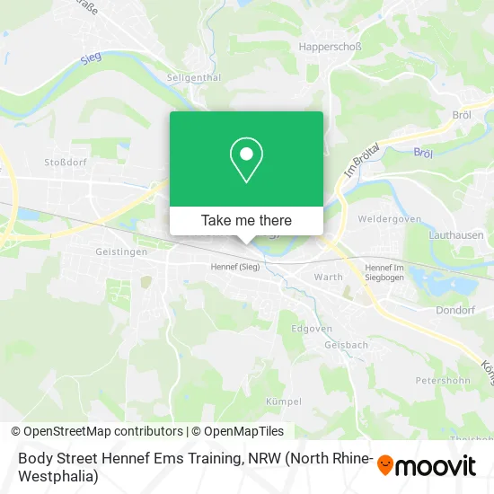 Карта Body Street Hennef Ems Training