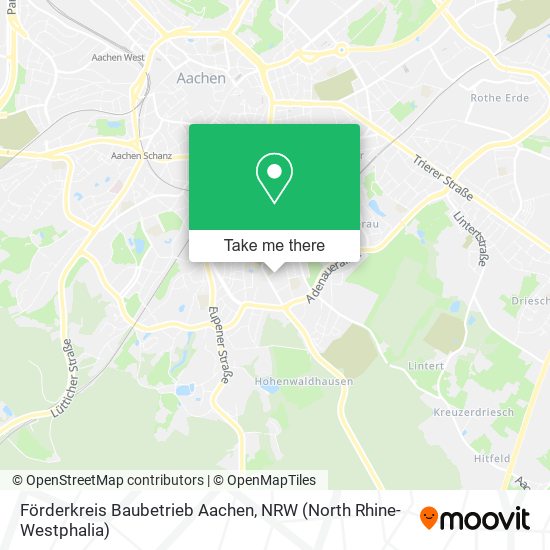 Förderkreis Baubetrieb Aachen map