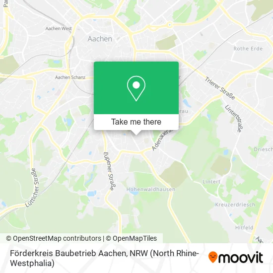 Карта Förderkreis Baubetrieb Aachen