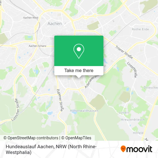 Hundeauslauf Aachen map
