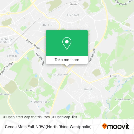 Карта Genau Mein Fall