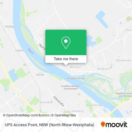 UPS Access Point map