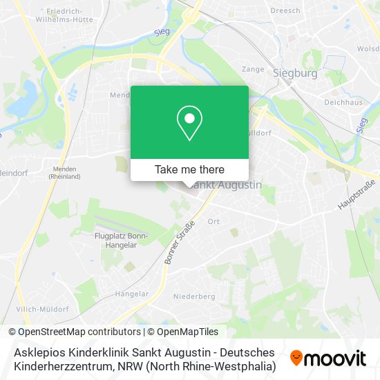Asklepios Kinderklinik Sankt Augustin - Deutsches Kinderherzzentrum map