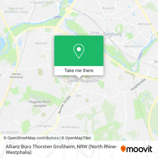 Карта Allianz Büro Thorsten Großheim