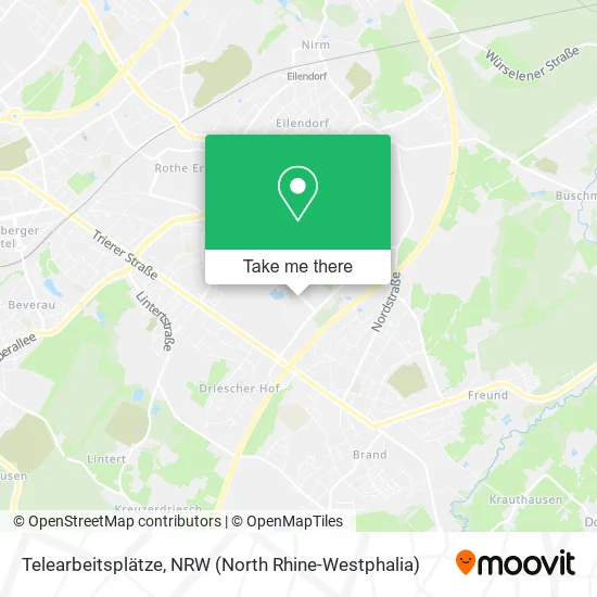 Карта Telearbeitsplätze
