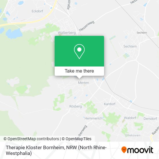 Therapie Kloster Bornheim map