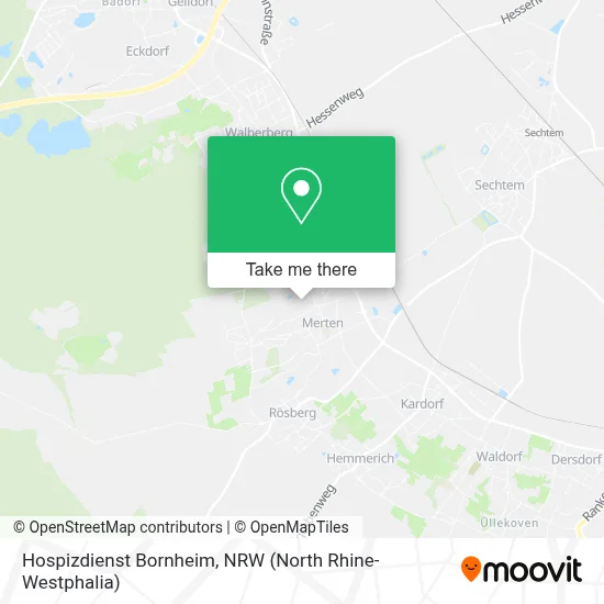Hospizdienst Bornheim map