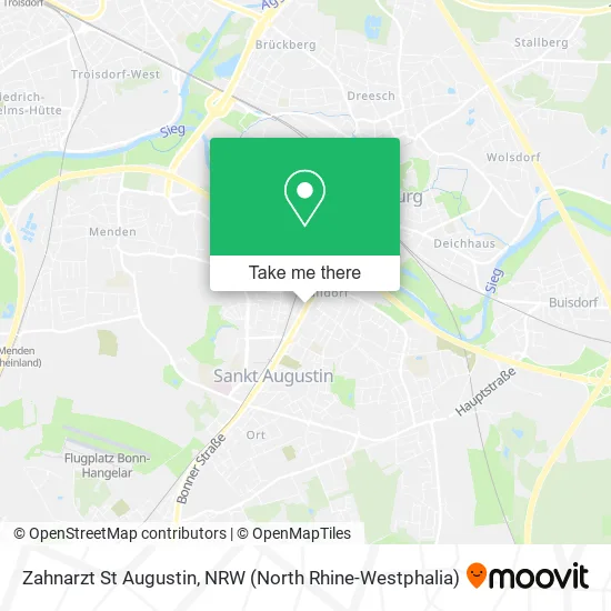 Карта Zahnarzt St Augustin