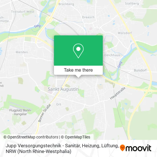 Карта Jupp Versorgungstechnik - Sanitär, Heizung, Lüftung
