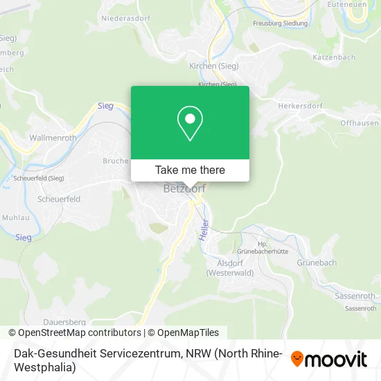 Карта Dak-Gesundheit Servicezentrum
