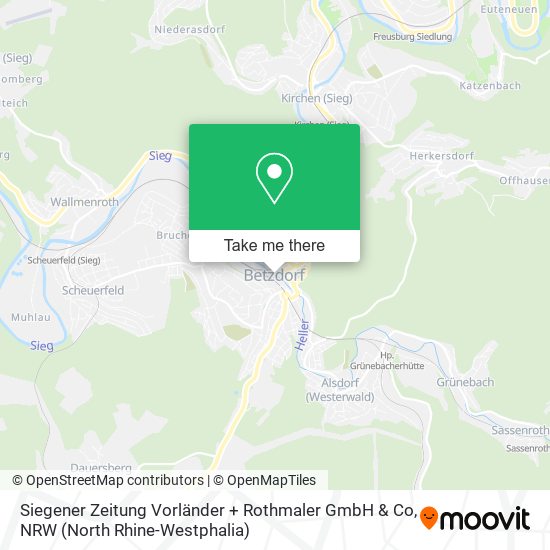 Siegener Zeitung Vorländer + Rothmaler GmbH & Co map