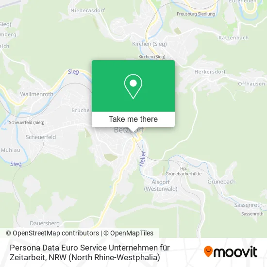 Карта Persona Data Euro Service Unternehmen für Zeitarbeit