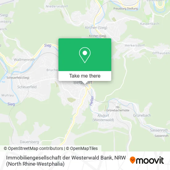 Immobiliengesellschaft der Westerwald Bank map