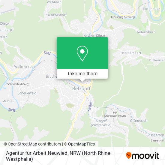 Agentur für Arbeit Neuwied map