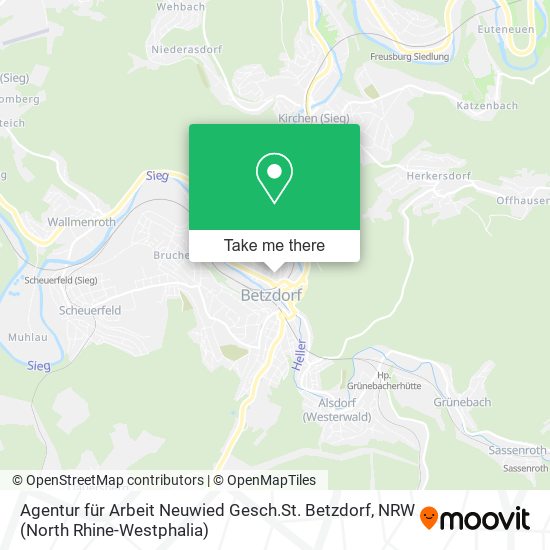 Agentur für Arbeit Neuwied Gesch.St. Betzdorf map