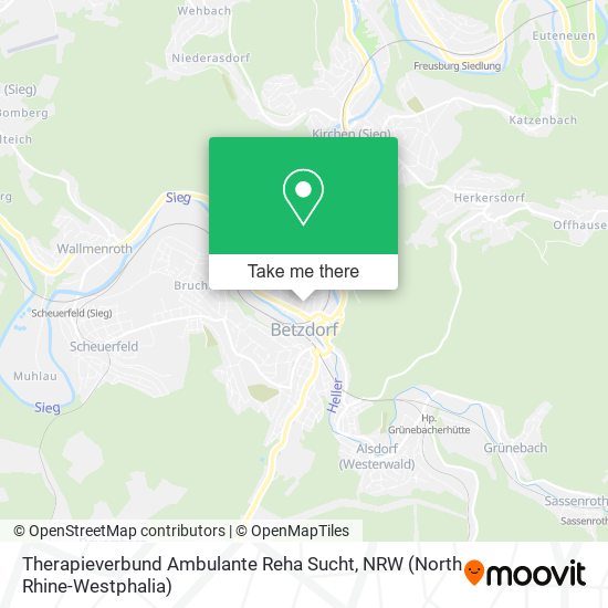 Therapieverbund Ambulante Reha Sucht map