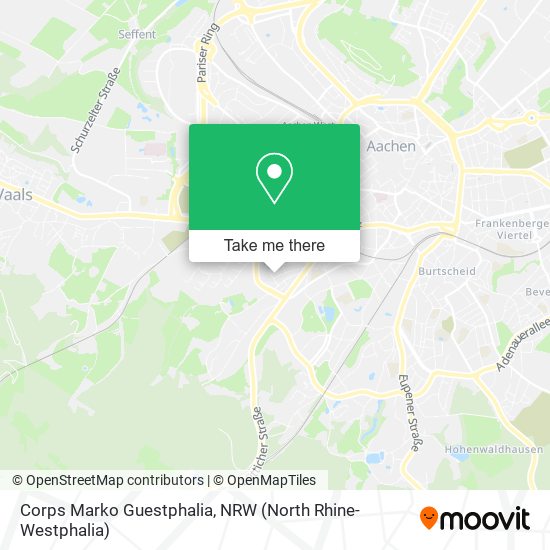Corps Marko Guestphalia map