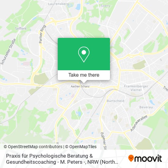 Praxis für Psychologische Beratung & Gesundheitscoaching - M. Peters - map