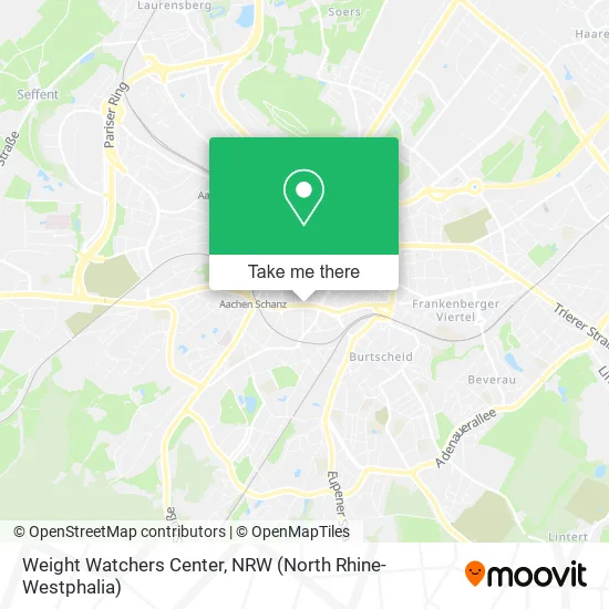 Карта Weight Watchers Center