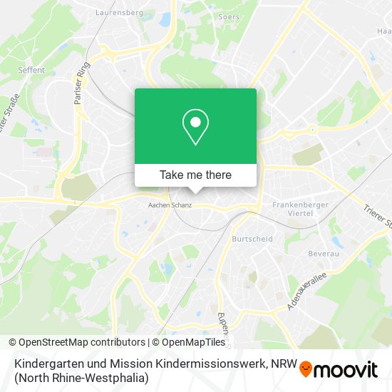 Карта Kindergarten und Mission Kindermissionswerk