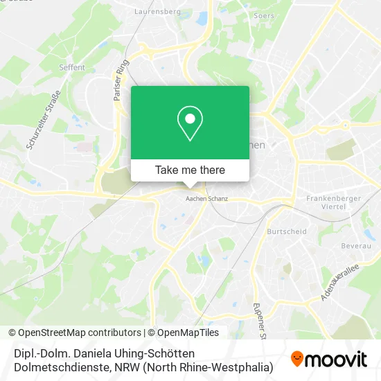 Карта Dipl.-Dolm. Daniela Uhing-Schötten Dolmetschdienste