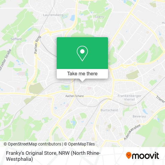 Franky's Original Store map