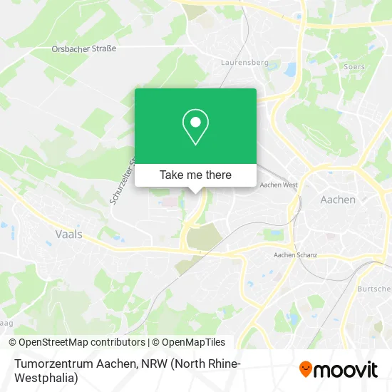 Карта Tumorzentrum Aachen