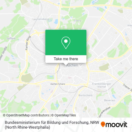 Bundesministerium für Bildung und Forschung map