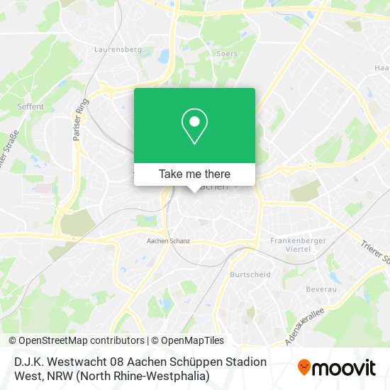 D.J.K. Westwacht 08 Aachen Schüppen Stadion West map