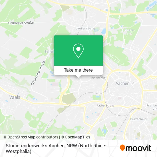 Карта Studierendenwerks Aachen
