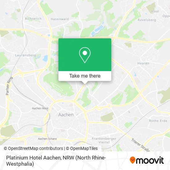 Карта Platinium Hotel Aachen