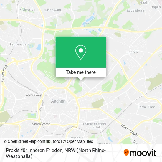 Карта Praxis für Inneren Frieden