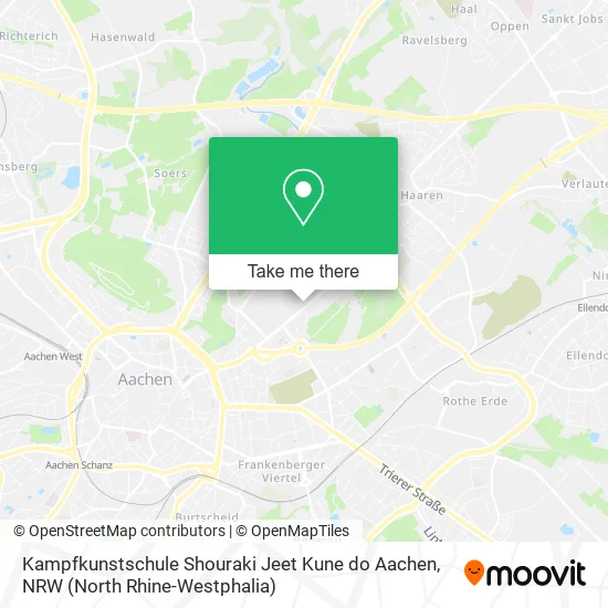Карта Kampfkunstschule Shouraki Jeet Kune do Aachen