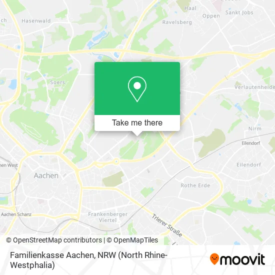 Карта Familienkasse Aachen