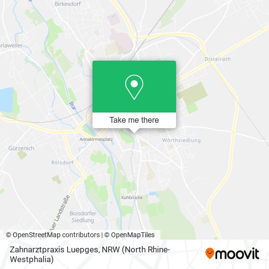 Zahnarztpraxis Luepges map