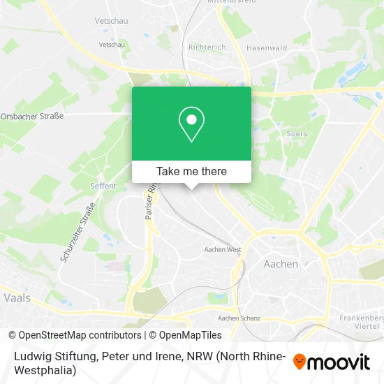 Ludwig Stiftung, Peter und Irene map