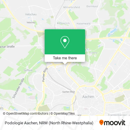 Карта Podologie Aachen