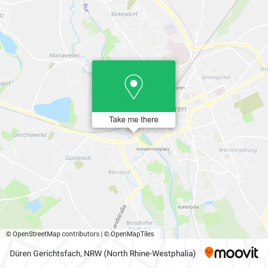 Düren Gerichtsfach map